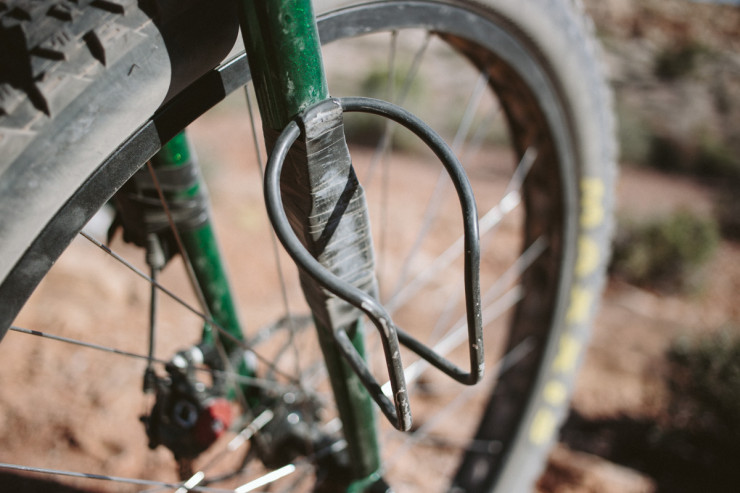 Bikepacking Hacks - Tape Cage Mounts